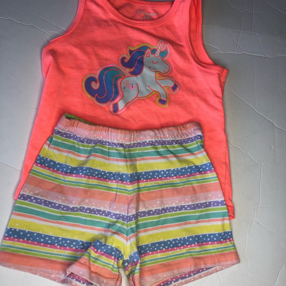 Granimal’s 3T Unicorn Summer Tank Top & Short Set